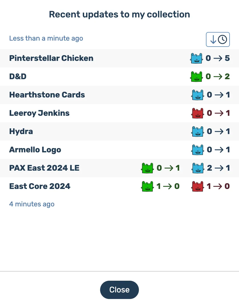 Collection recent updates